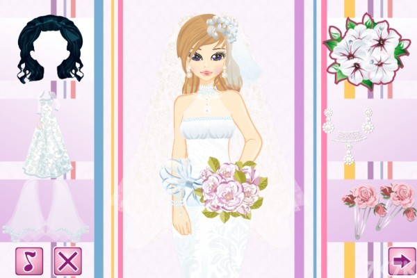 《莎拉的婚纱装扮》游戏画面3
