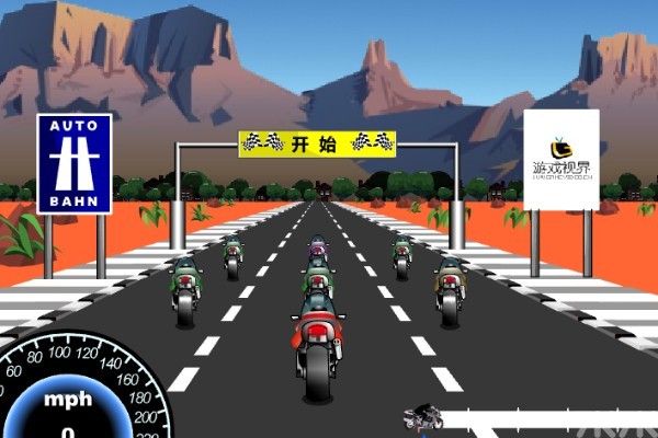 《极速摩托2H5》游戏画面1