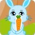 可爱小兔接萝卜