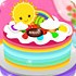 漂亮的彩虹蛋糕